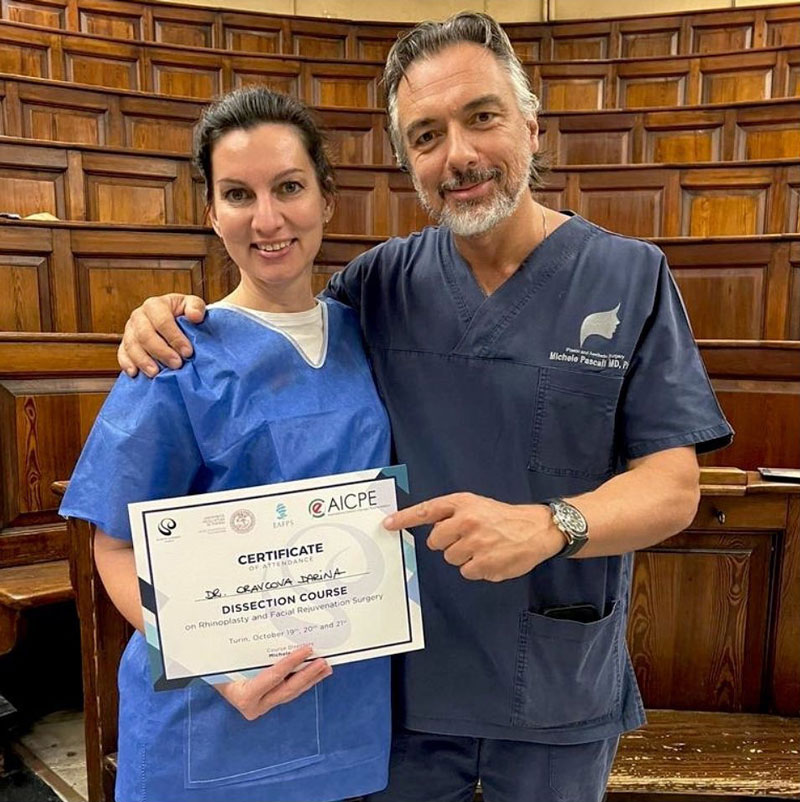 MUDr Darina Oravcova a Dr Michele Pascali